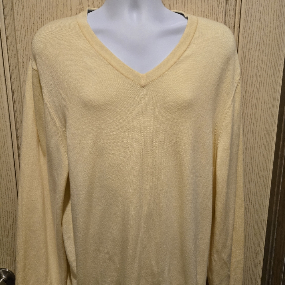 Eddie Bauer Mens Large Tall V Neck Sweater